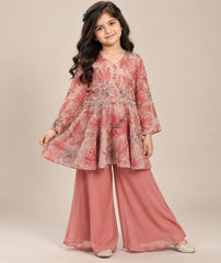 Amber Bloom Gharara Set for Girls | 7Y - 8Y