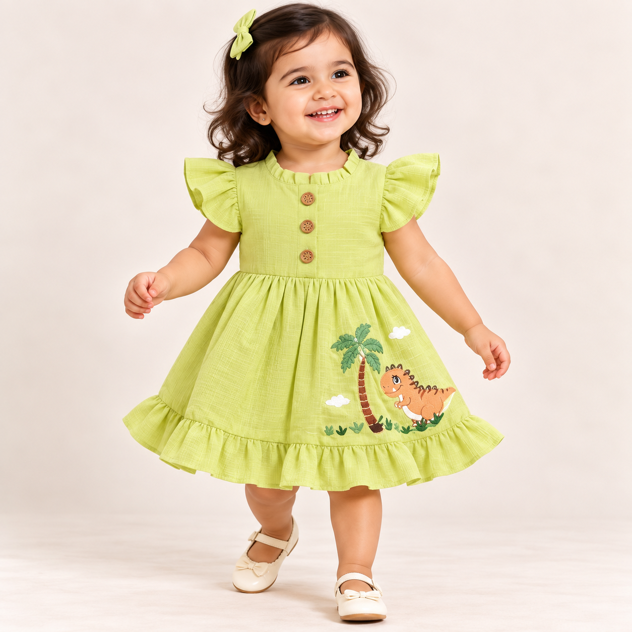 Applique Pocket Dress