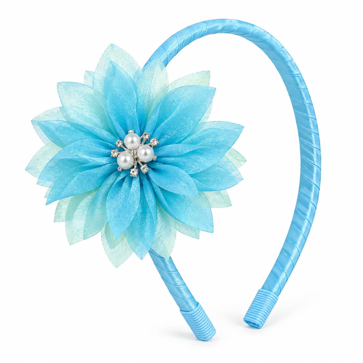 Organza Flower Birthday Headband