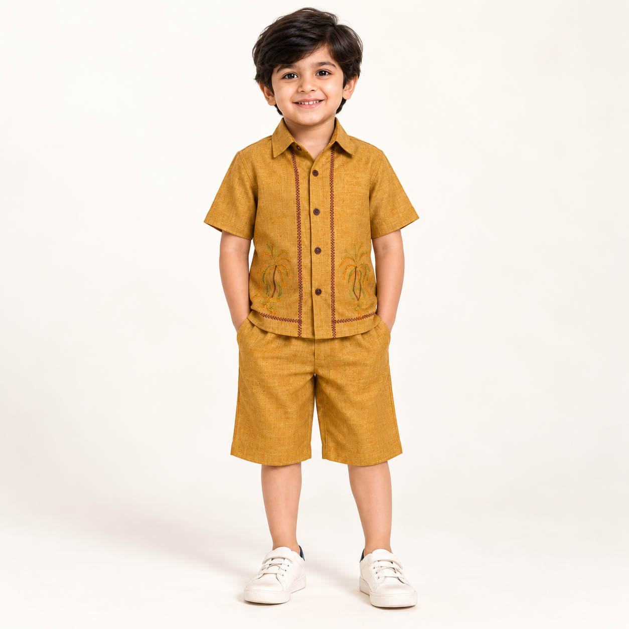 Arlo Palm Co-Ord Set for Boys | 1Y to 5Y