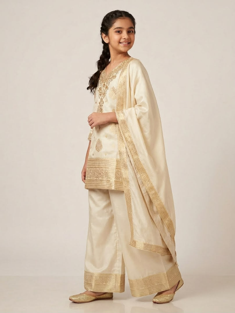 Aura of Banarasi Palazzo for Girls