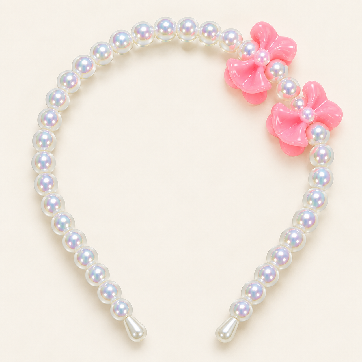 Prism Pearl Bow Headband