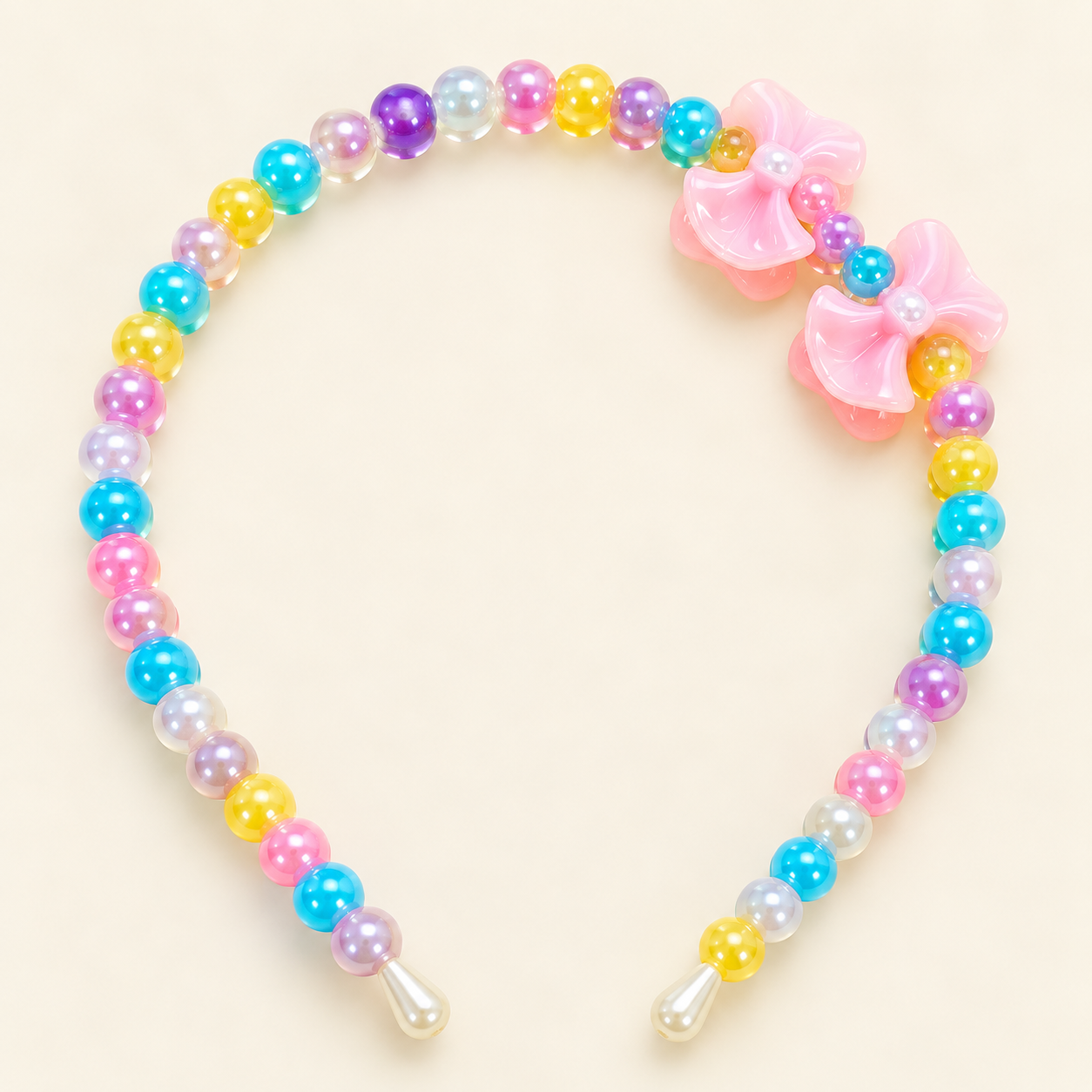 Prism Pearl Bow Headband