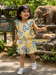 Butter Cup Bloom Dress for Girls