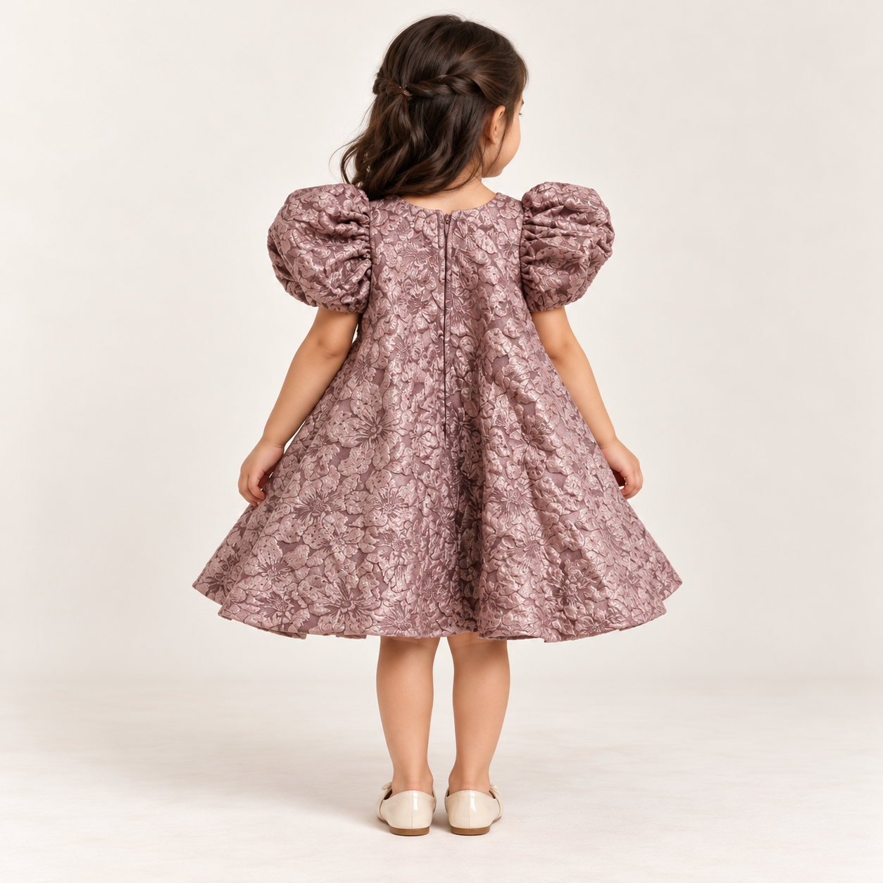 Diana Textured Bow Dress | 1-7Y