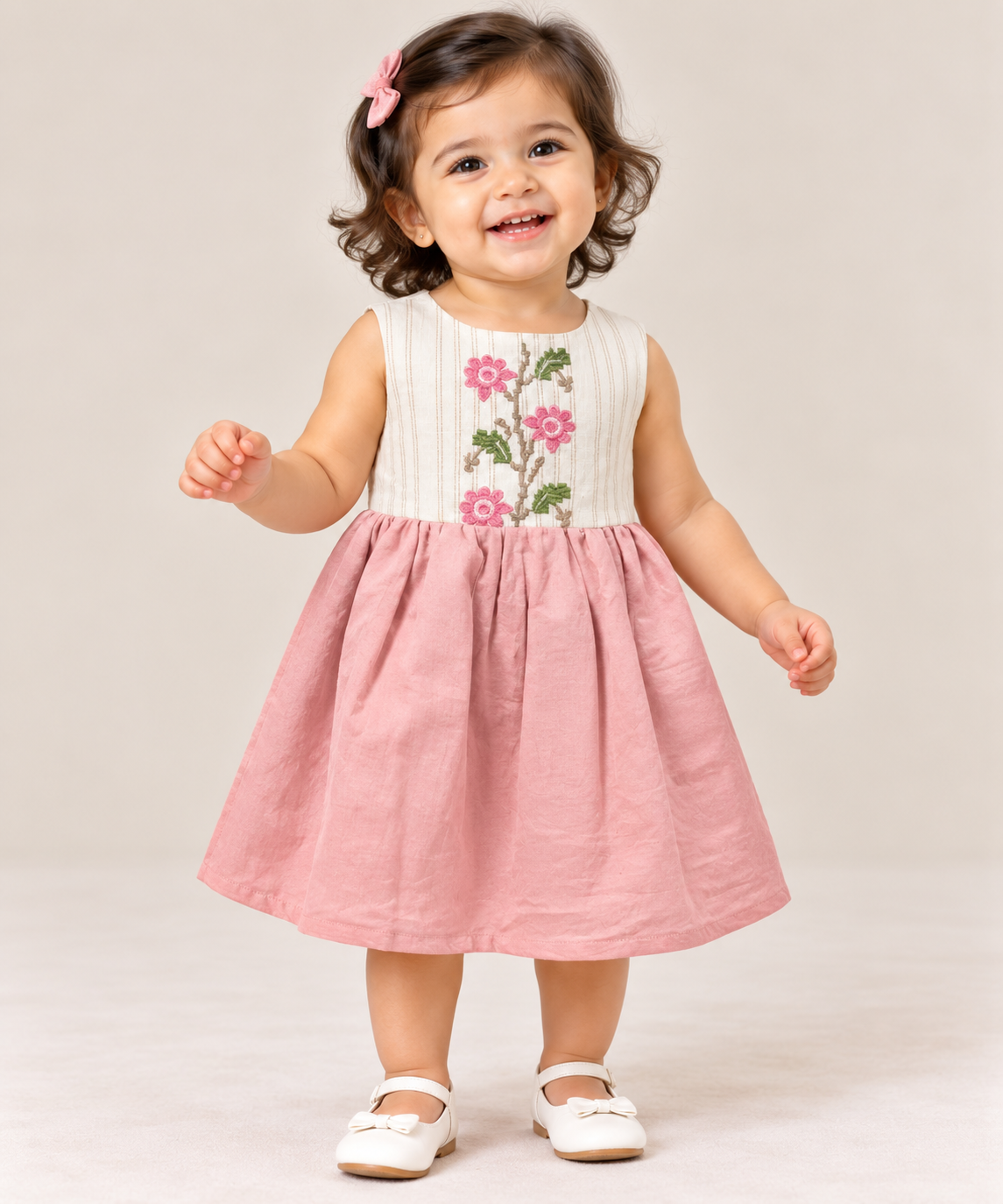 Blossom Panel Flared Dress