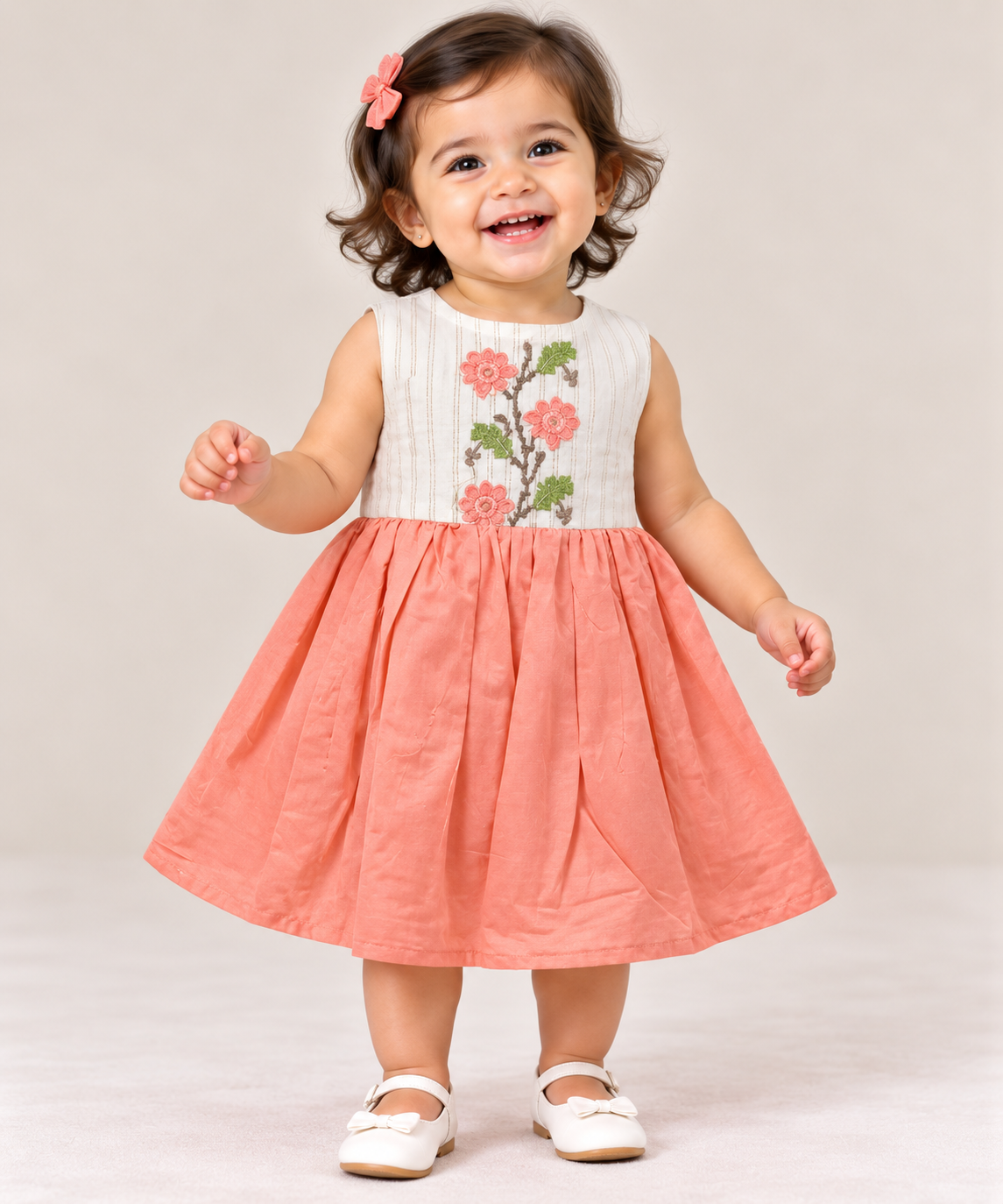 Blossom Panel Flared Dress