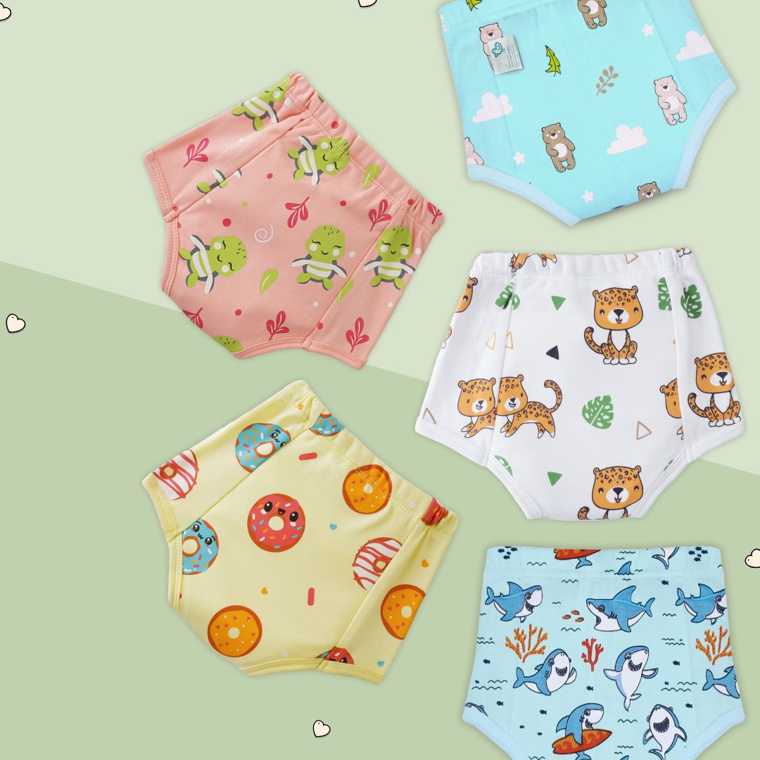 1-2 Years (Pack of 5)  - Ultra Undies - Baby Padded Underwear