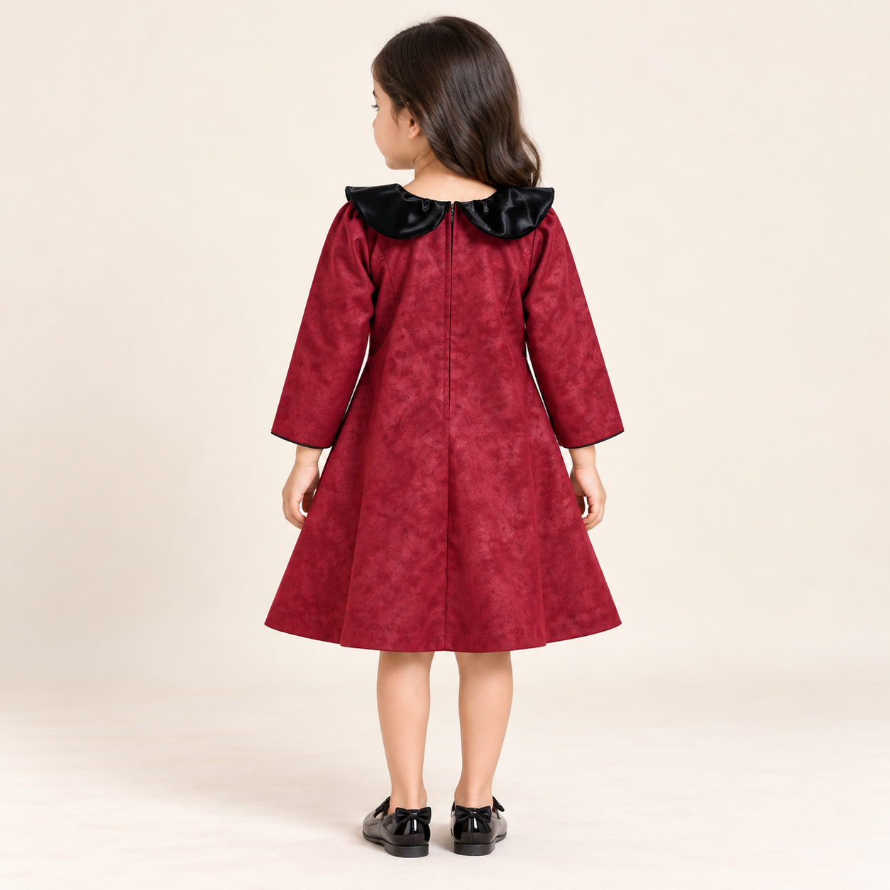 Velmora Collar A-Line Dress | 1-7Y