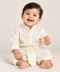 Cairo Weave Dhoti Set for Boys | 3M to 12M