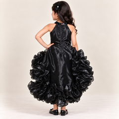 Calyra High-Low Ruffle Party Gown for Girls | 3Y to 10Y