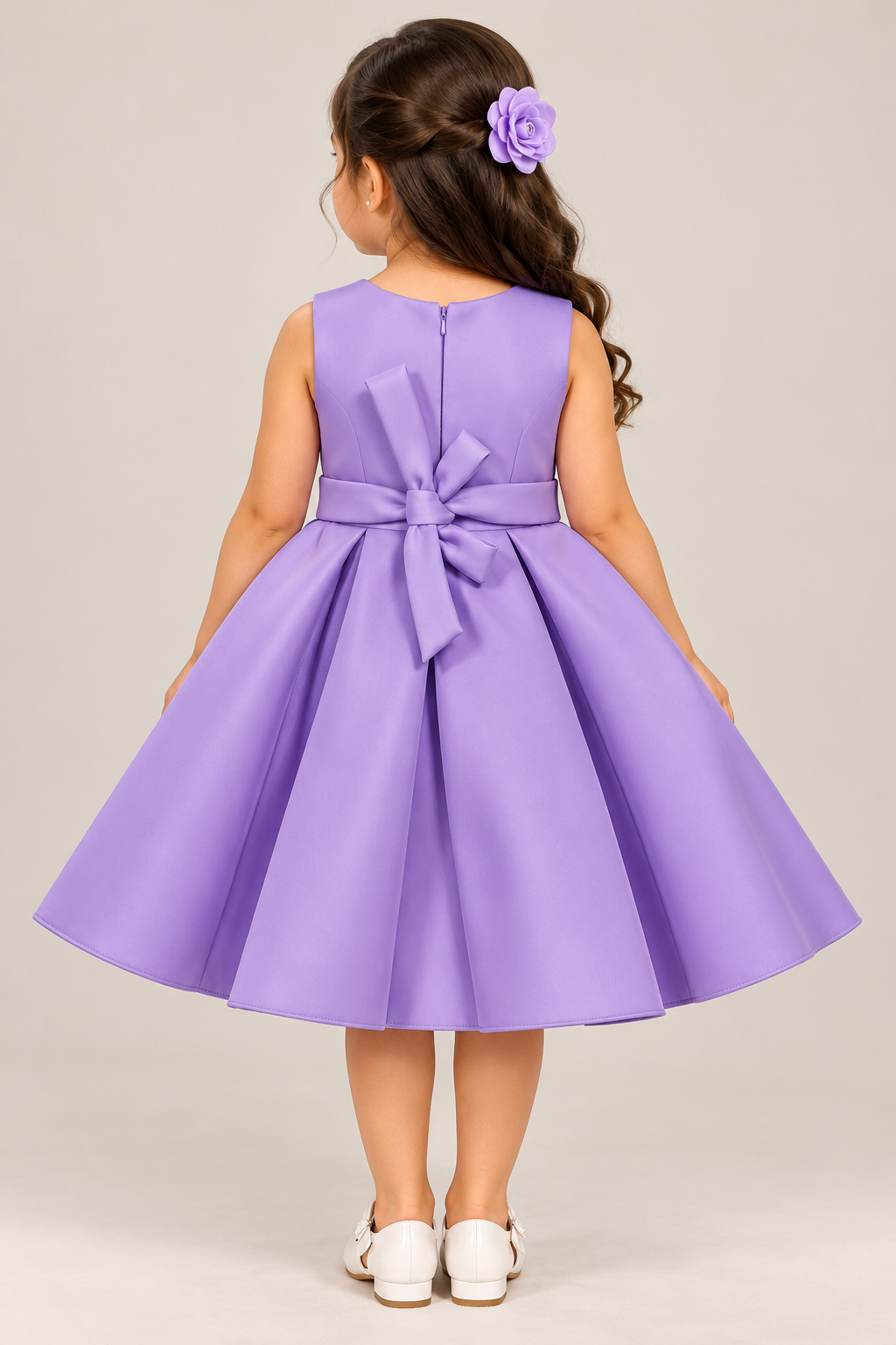 Cascading Bow Applique Party Dress | 1–4Y