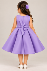 Cascading Bow Applique Party Dress | 1–4Y