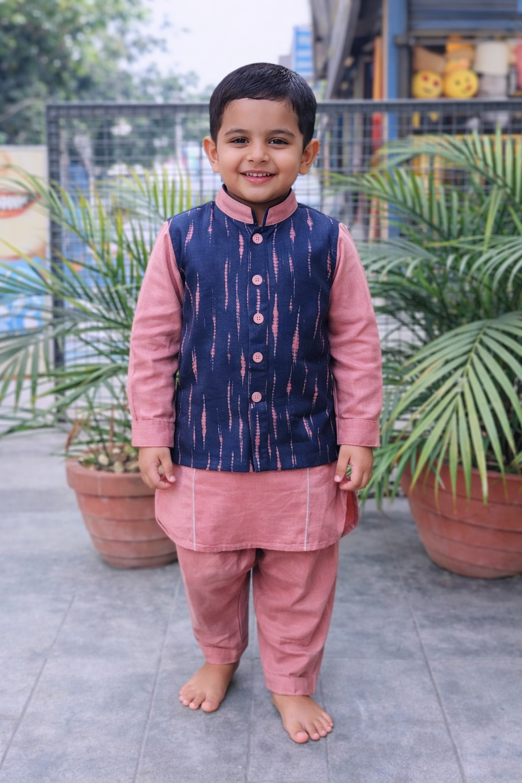 Whizzo Kids Maroon dress for Boys – Festive Wear with Soft Cotton Lining (Age 1 to 10 Years)