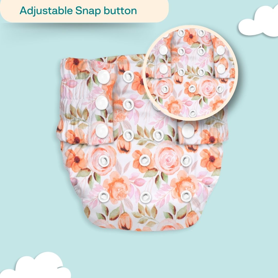 Ice Candy Newborn Cloth Diaper 2.0 with 1 cotton Insert (2 kg - 5 kg)