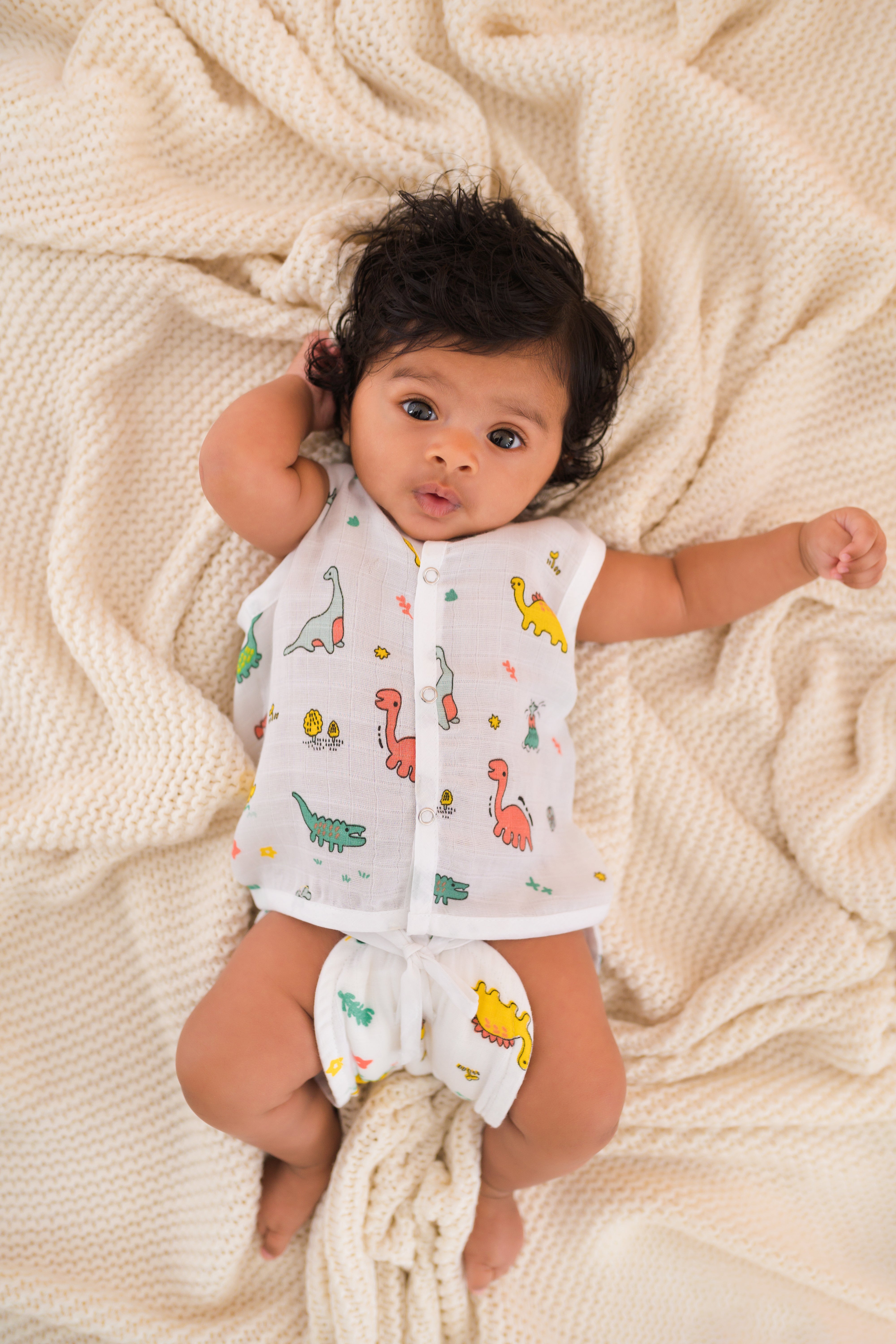 BEST SELLER - Muslin Jabla Button Type for Babies -  Combo Packs