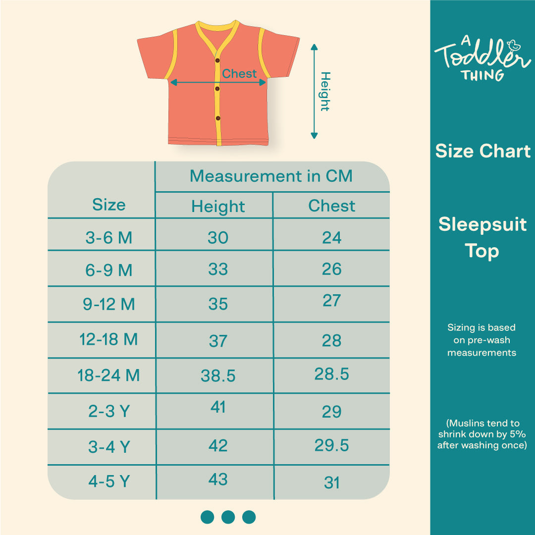 Lil Zoo Box - Muslin Sleep Suit for babies and kids (Unisex) - Pack of 3