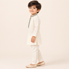 Aarush Textured Kurta Set | 6M-4Y