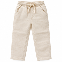 Natural Muslin Pant for Boys | 1-3Y