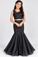 Diya Sequin Lehenga Set for Girls | 9-10Y
