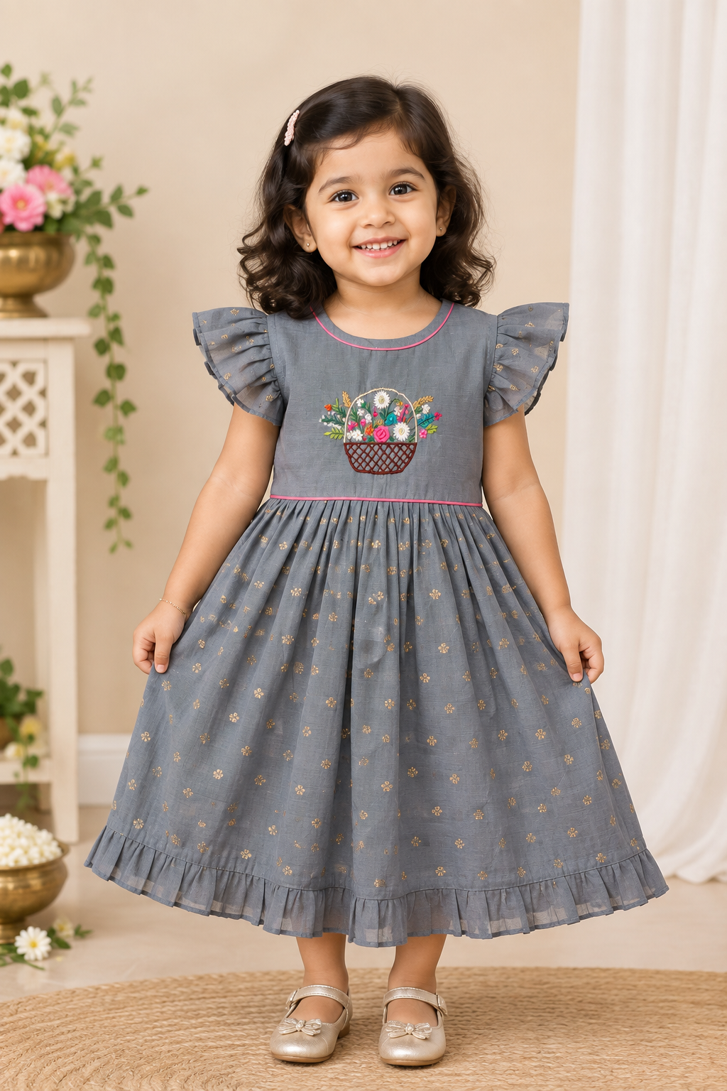 Elara Silk Dress for Girls | 1Y to 5Y