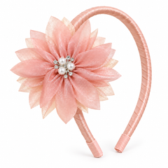 Organza Flower Birthday Headband