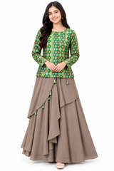 Evelina Threadwork Lehenga Set for Girls| 14Y to 18Y