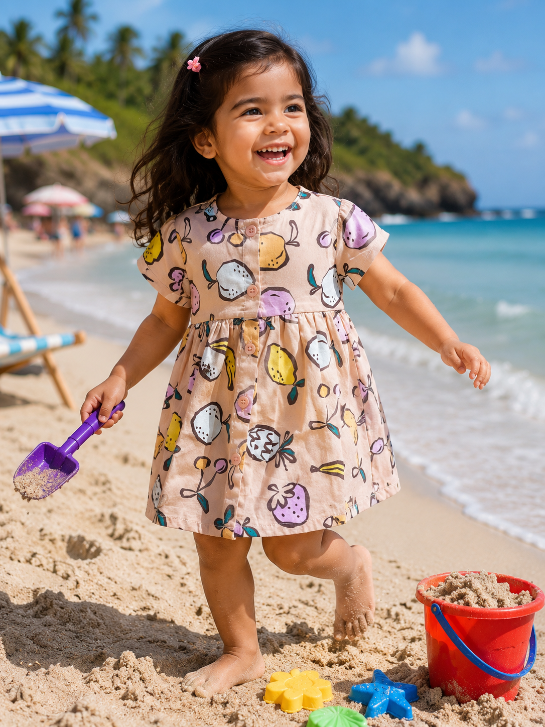 Fruit Garden Dress For Girls | 3M to 4Y