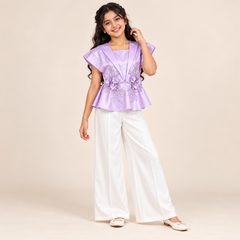 Viresta Floral Peplum Co-Ord Set for Girls | 7Y to 18Y
