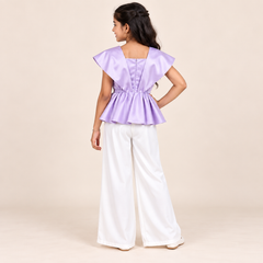 Viresta Floral Peplum Co-Ord Set for Girls | 7Y to 18Y