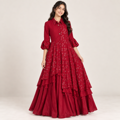 Freya Floral Gown for Girls | 16-18Y