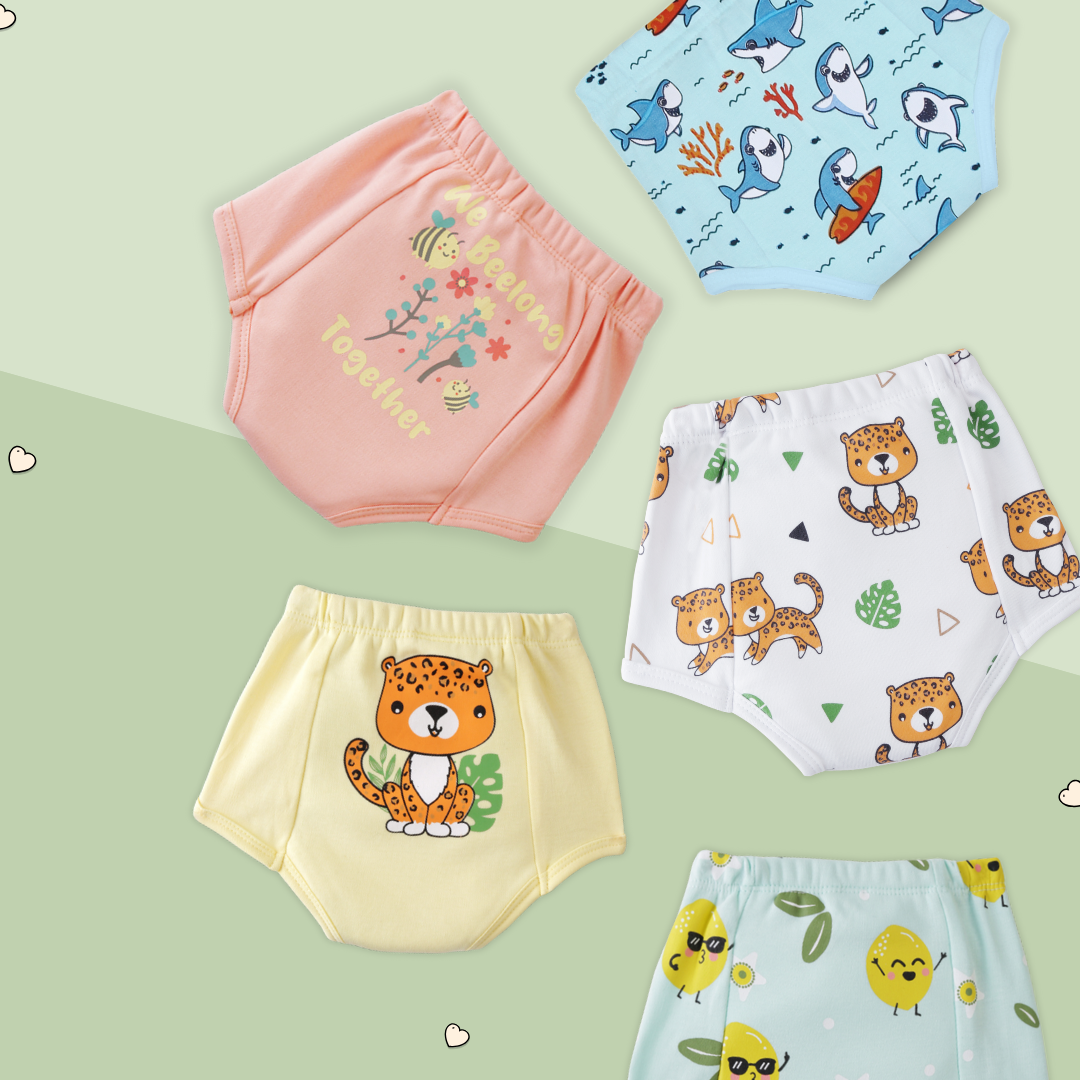 6-12 Months (Pack of 5)  - Ultra Undies - Baby Padded Underwear