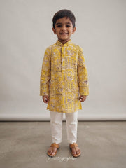 Golden Patchwork kurta set 