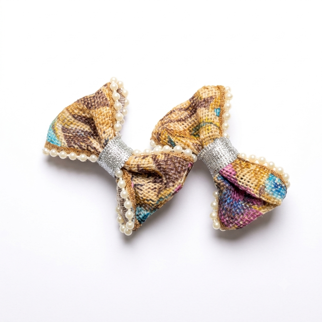 Petal Charm Bow Clips