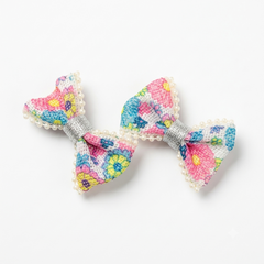 Petal Charm Bow Clips