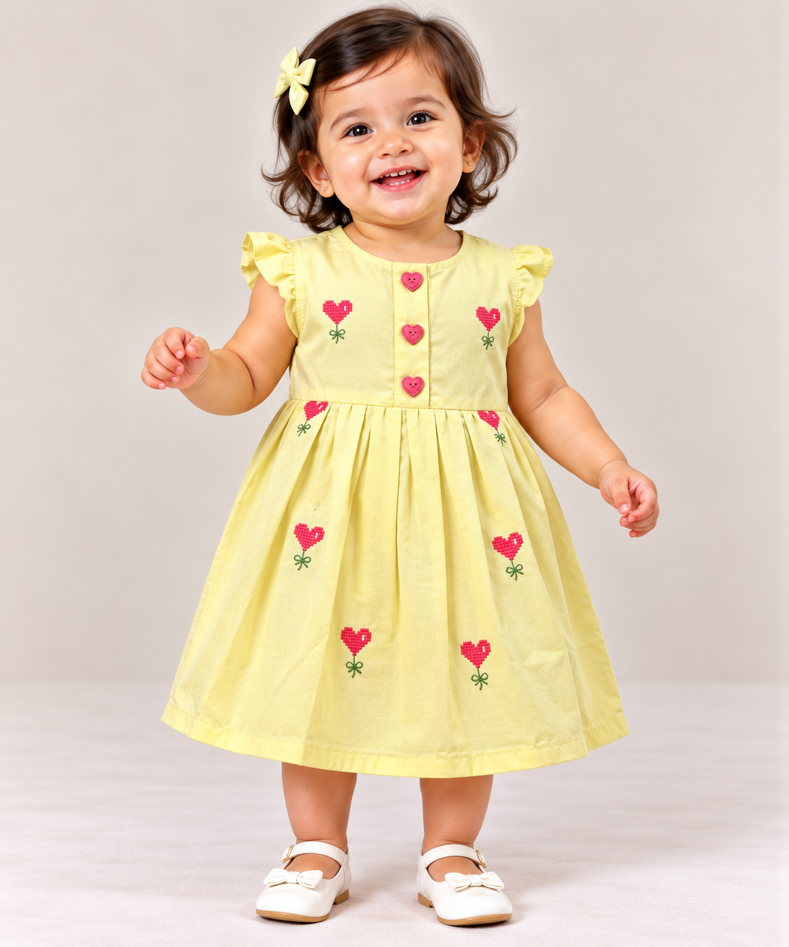 Heart Print Casual Dress