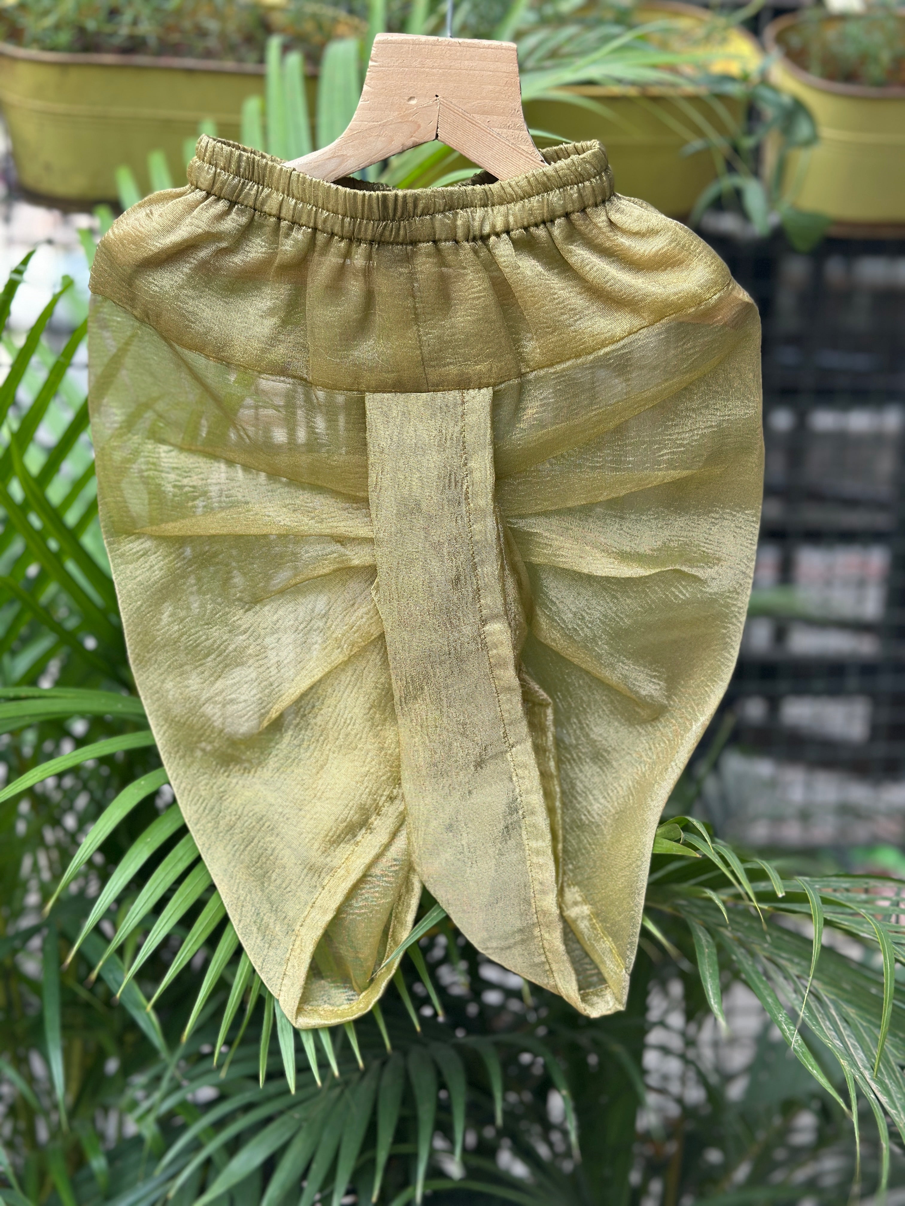Traditional Boys Banarasi Tissue Dhoti with Matching Kurta – Elegant Ethnic Wear for Baby Boys (Newborn – 2 Years)