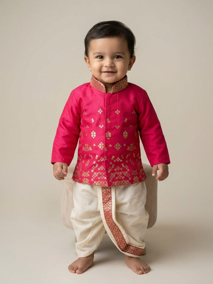 Ishaan festive dhoti set for boy