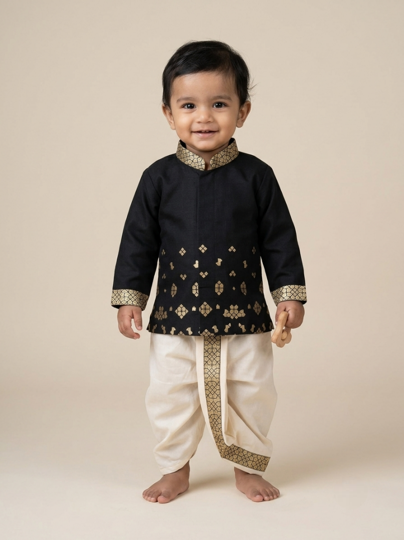 Ishaan festive dhoti set for boy