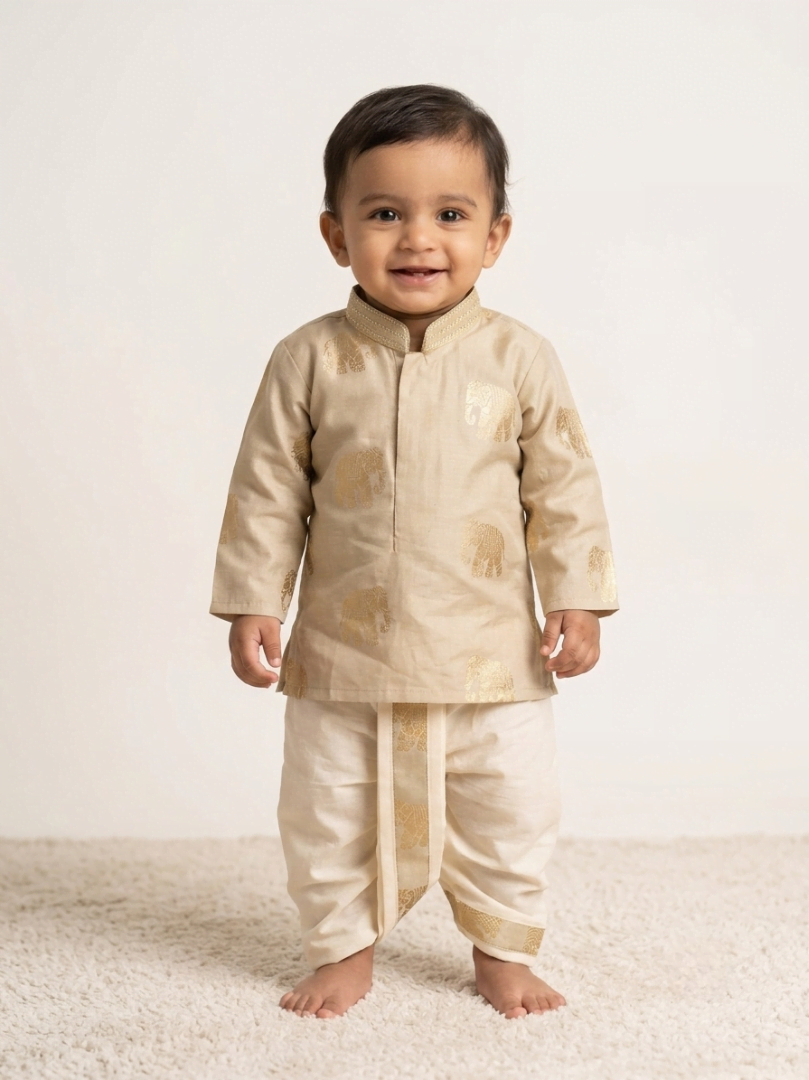 Ishaan festive dhoti set for boy