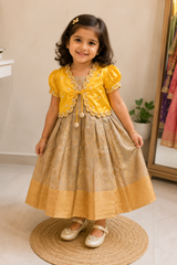 Ishai Silk Grand Dress for Girls | 1Y to 5Y