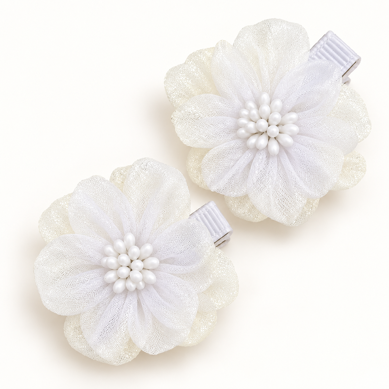 Chiffon Flower Hairclips