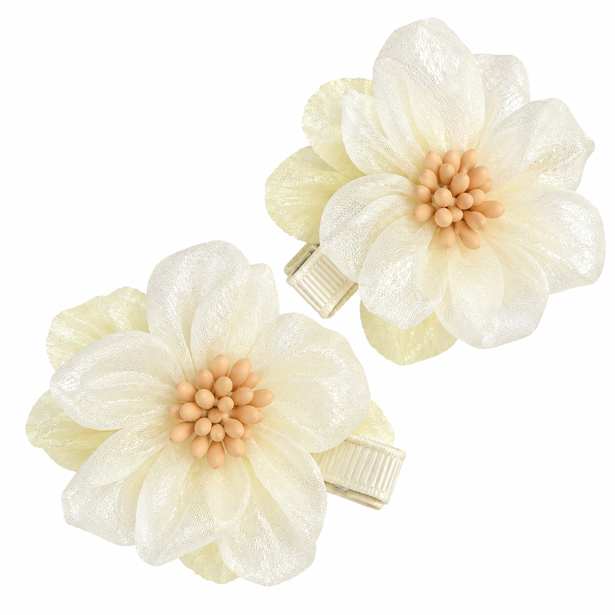 Chiffon Flower Hairclips