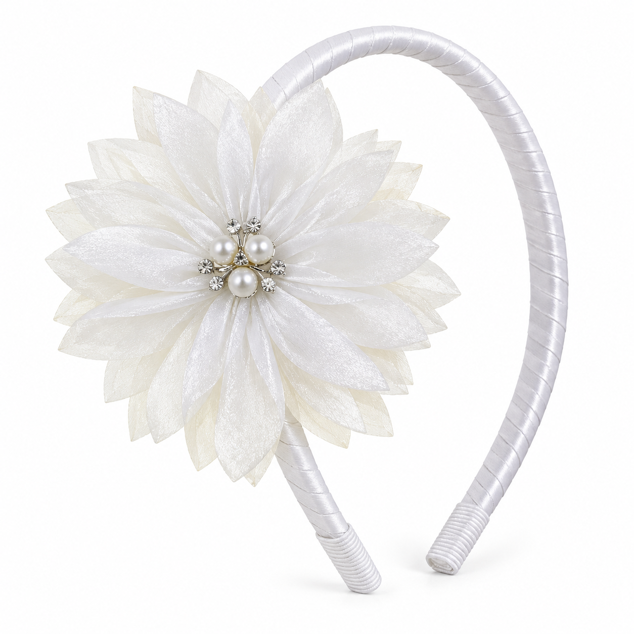 Organza Flower Birthday Headband
