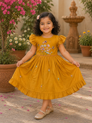 Iyal Silk Dress for Girls | 6M to 5Y