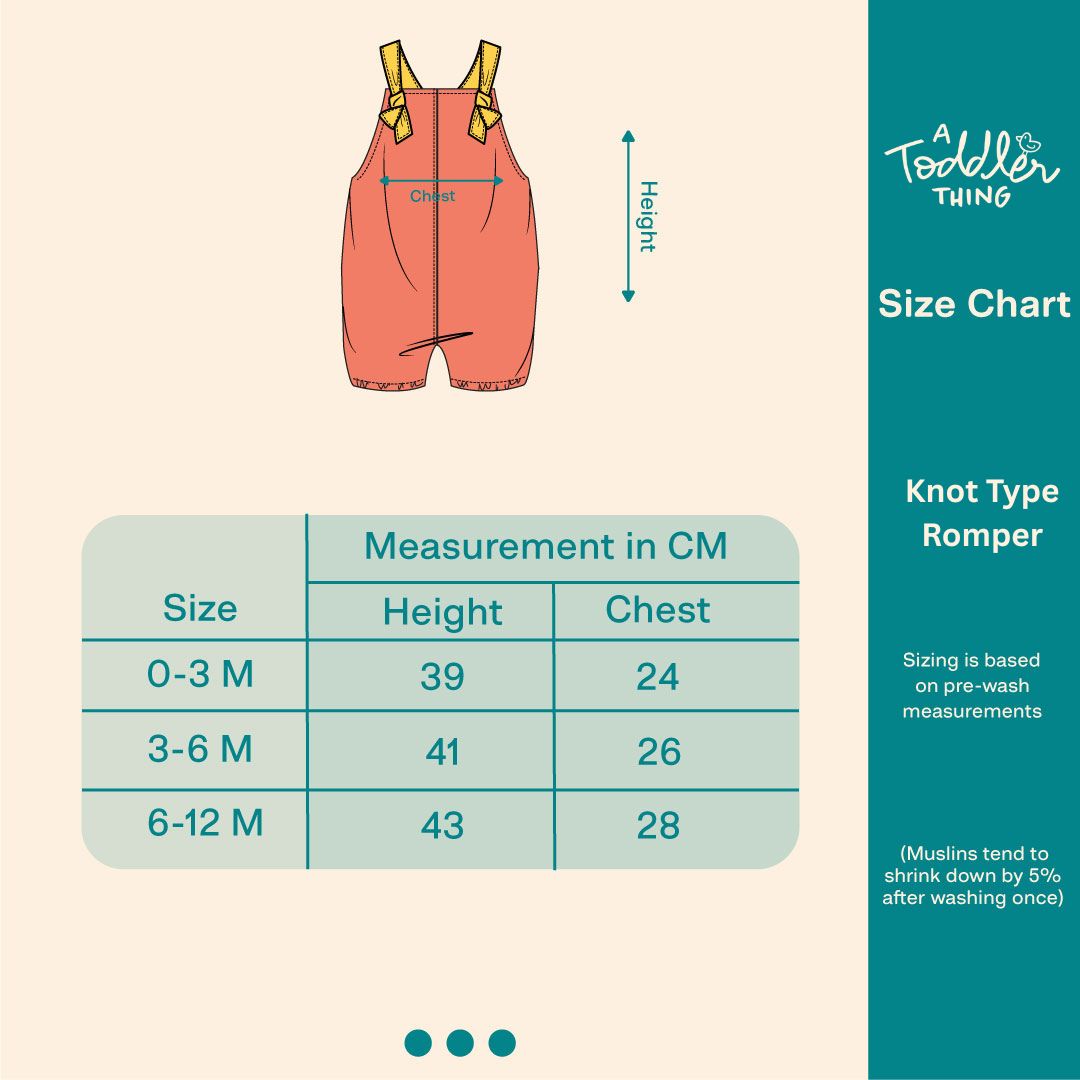 Sunny Safari - Mulmul Cotton Knot Type Romper