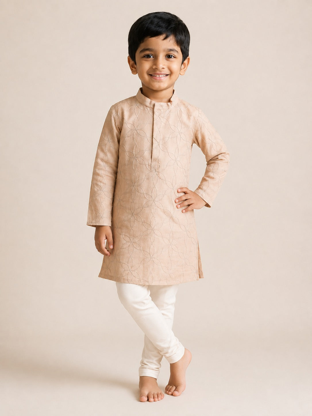 Lattice Kurta Set