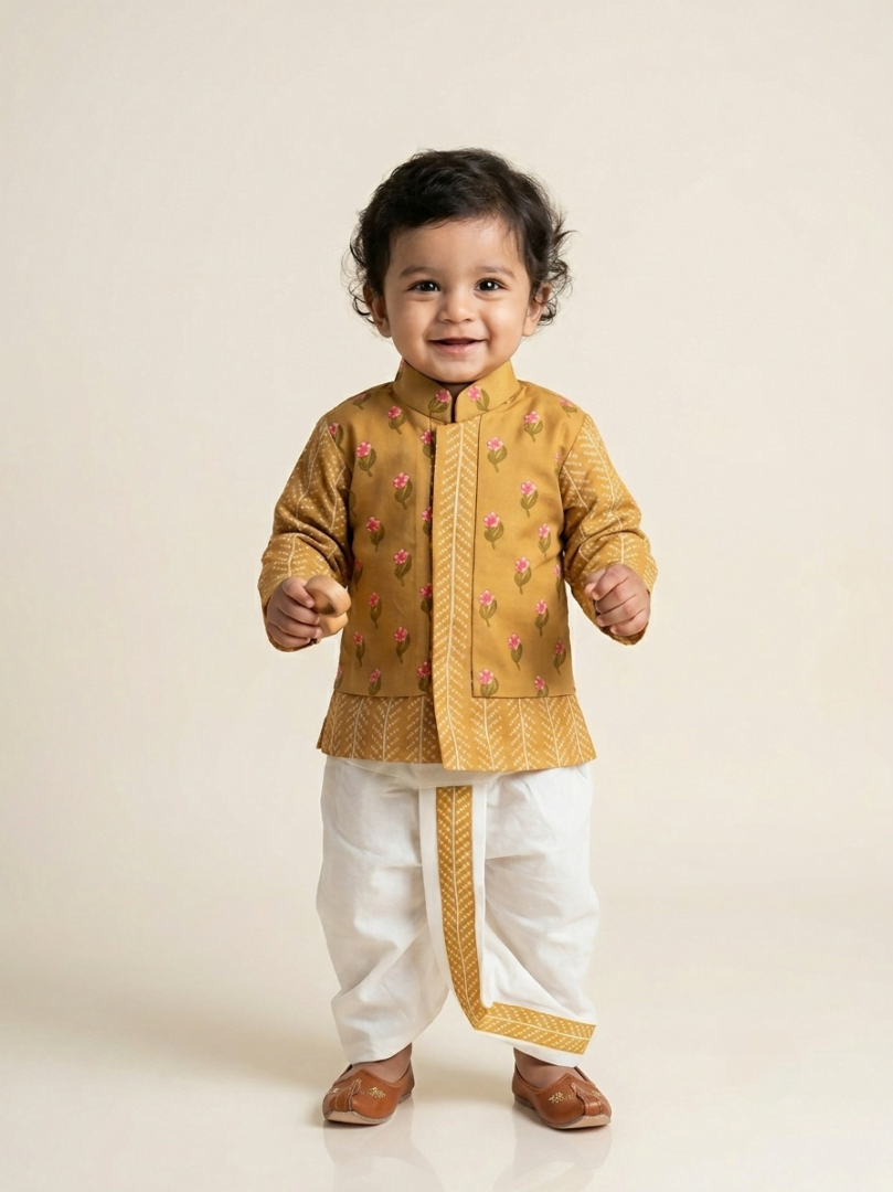 Marigold Heirloom Dhoti Set