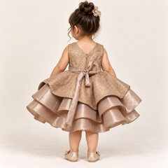 Marzelle Tiered Shimmer Party Dress for Girls | 1Y to 4Y