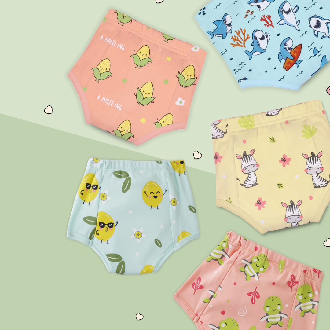 6-12 Months (Pack of 5)  - Ultra Undies - Baby Padded Underwear